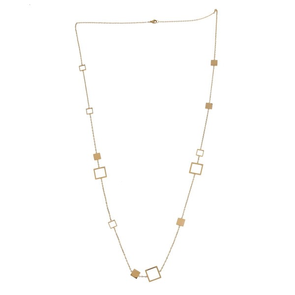 Collier Long plaqué Or 18K pour Femme, Chaîne Creuse.|1,98 €|OKKO MODE