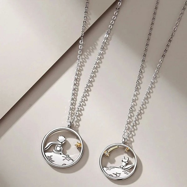 Colliers pendentif petit prince et renard pour femmes, tour de cou bijoux couples|2,00 €|OKKO MODE