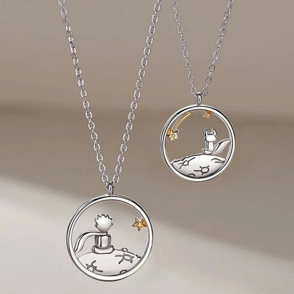 Colliers pendentif petit prince et renard pour femmes, tour de cou bijoux couples|2,00 €|OKKO MODE