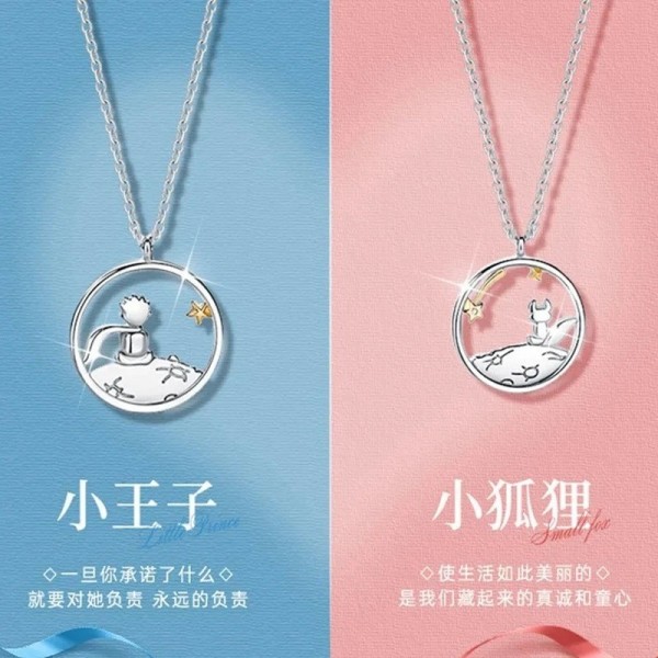 Colliers pendentif petit prince et renard pour femmes, tour de cou bijoux couples|2,00 €|OKKO MODE