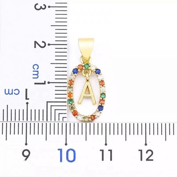 Collier pendentif lettre A-Z créatif pour femme, bijoux doux et polyvalent à fermoir ajustable|2,00 €|OKKO MODE