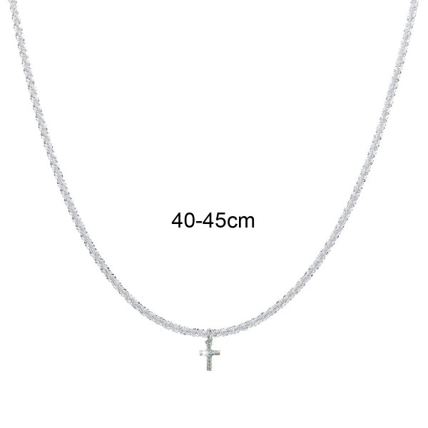 Collier ras du cou avec croix et clavicule, 1 pièce|1,79 €|OKKO MODE