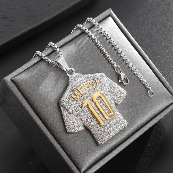 Collier en jersey n ° 10, breloque de personnalité hip-hop punk football|2,69 €|OKKO MODE