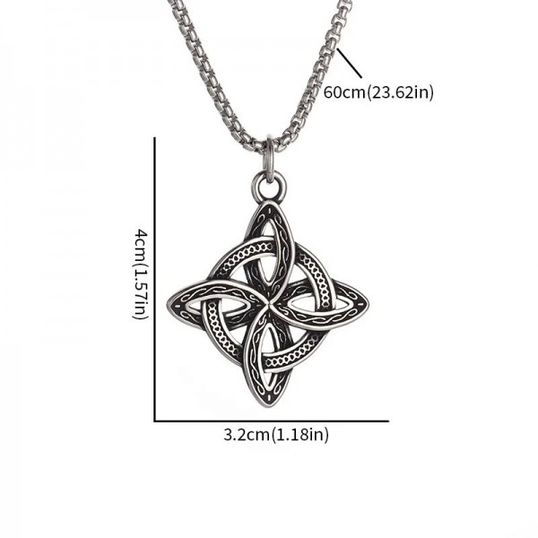 Collier amulette à nœud celtique irlandais pour hommes et femmes|1,79 €|OKKO MODE