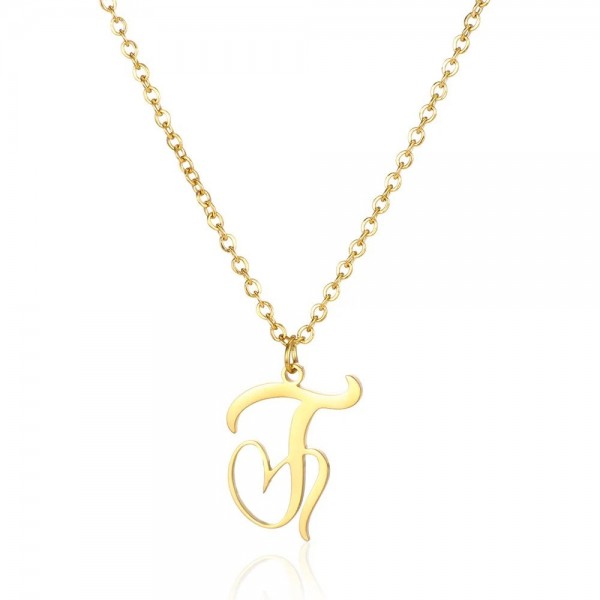 Coussins-Pendentif lettre pour femme, colliers de la présidence en or|1,79 €|OKKO MODE