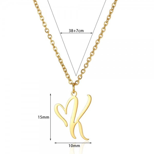 Coussins-Pendentif lettre pour femme, colliers de la présidence en or|1,79 €|OKKO MODE