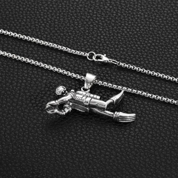 Collier pendentif style punk vintage hommes plongée bijoux sport pop vacances|2,69 €|OKKO MODE