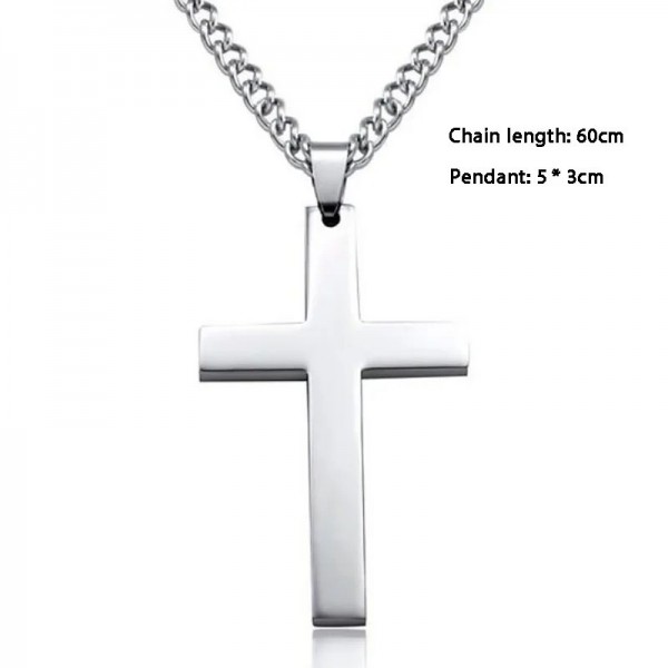 Collier pendentif croix pour hommes et femmes, bijoux de prière en or et argent, mode Nina Ifix|1,79 €|OKKO MODE