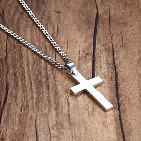 Collier pendentif croix pour hommes et femmes, bijoux de prière en or et argent, mode Nina Ifix|1,79 €|OKKO MODE