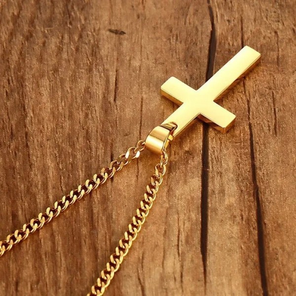 Collier pendentif croix pour hommes et femmes, bijoux de prière en or et argent, mode Nina Ifix|1,79 €|OKKO MODE