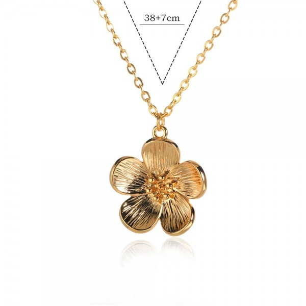 Collier pendentif fleur en acier inoxydable pour femme|2,69 €|OKKO MODE