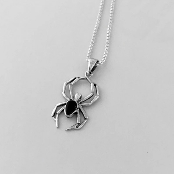 Collier pendentif animal araignée mignon pour filles, bijoux de document en argent|1,79 €|OKKO MODE