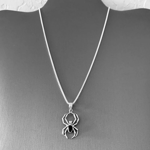 Collier pendentif animal araignée mignon pour filles, bijoux de document en argent|1,79 €|OKKO MODE