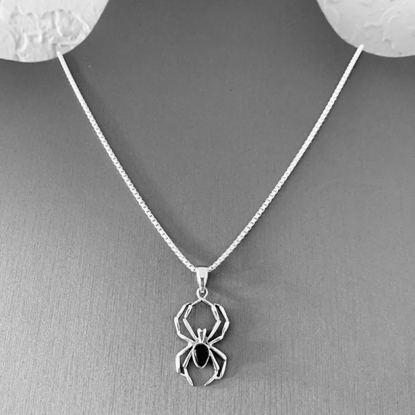 Collier pendentif animal araignée mignon pour filles, bijoux de document en argent|1,79 €|OKKO MODE