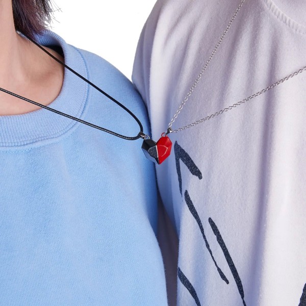 Collier de couple coeur magnétique pour hommes et femmes|2,00 €|OKKO MODE