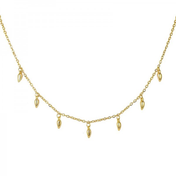 Collier ras du cou avec pendentif étoile pour femme en plaqué or|3,59 €|OKKO MODE