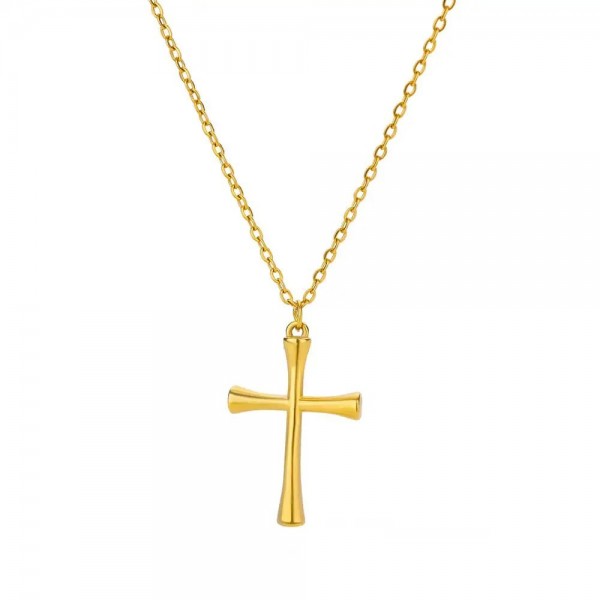 Collier pendentif croix déesse couleur or acier inoxydable accessoires esthétiques|1,79 €|OKKO MODE