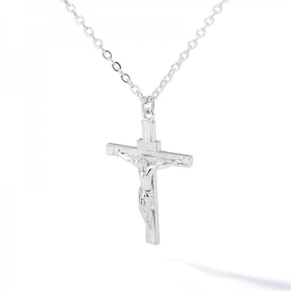 Collier croix en acier inoxydable pour femme, pendentif doré et colliers de la présidence|2,00 €|OKKO MODE