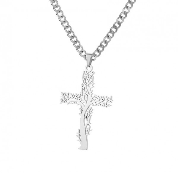 Collier croix en acier inoxydable pour femme, pendentif doré et colliers de la présidence|2,00 €|OKKO MODE