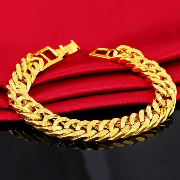 Bracelet Africain en Or Pur 24K pour Homme et Femme, Bijoux, 9mm|5,99 €|OKKO MODE