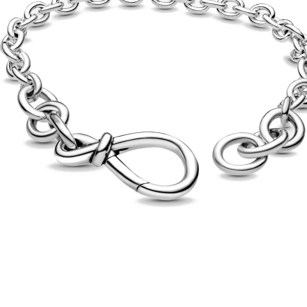 Bracelet à breloques en forme de cœur pour femme, plaqué argent 925|3,59 €|OKKO MODE