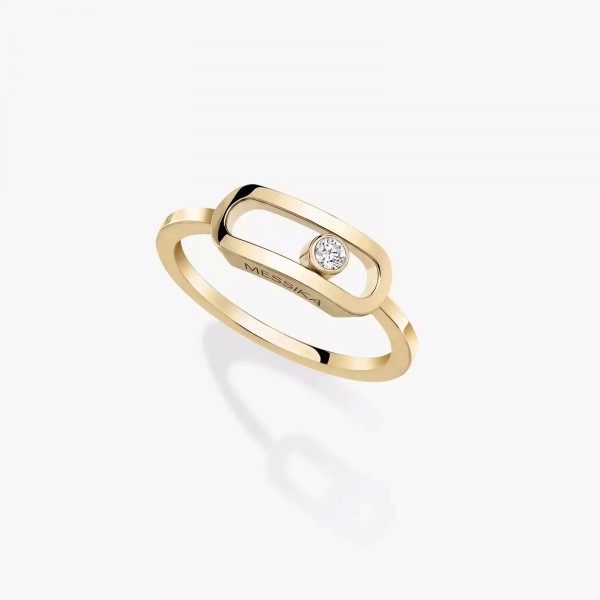 Bague en argent 925 avec diamant mobile pour femme, série Move Uno|11,69 €|OKKO MODE