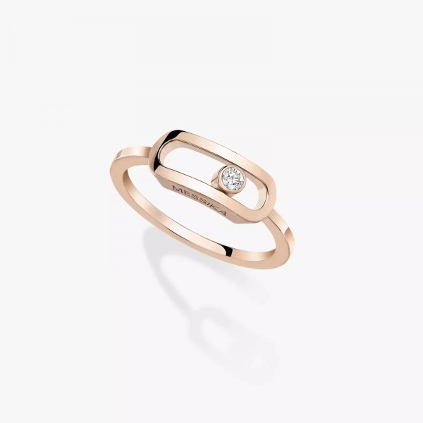 Bague en argent 925 avec diamant mobile pour femme, série Move Uno|11,69 €|OKKO MODE