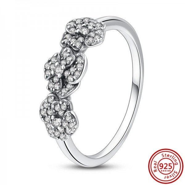 Bague en argent 925 authentique pour femme, ronde CZ couronne de princesse cœur d'amour|4,49 €|OKKO MODE