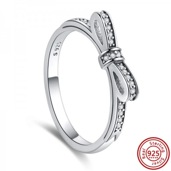 Bague en argent 925 authentique pour femme, ronde CZ couronne de princesse cœur d'amour|4,49 €|OKKO MODE