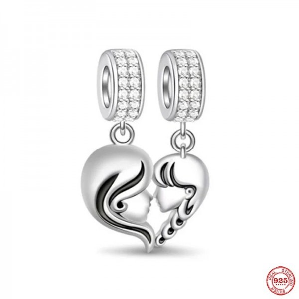 Charme de famille en argent 925 pour garçon et fille - Convient au bracelet original|2,69 €|OKKO MODE