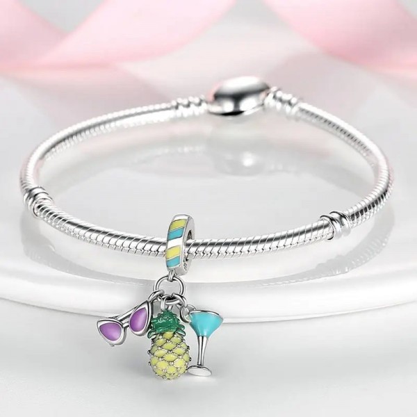 Breloques de fruits en argent S925 pour bracelet Pandora - Cadeau femme|2,99 €|OKKO MODE