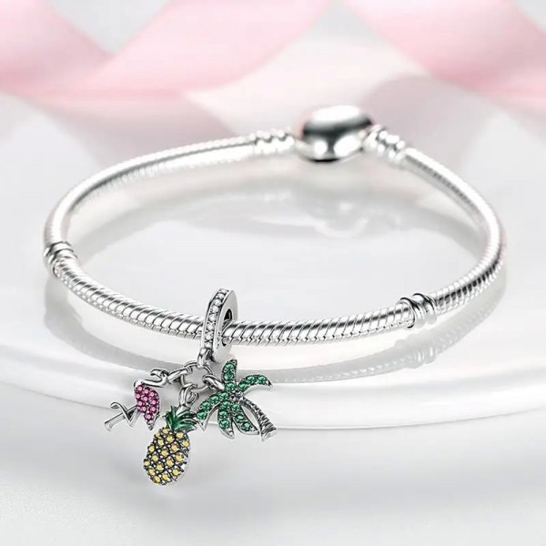 Breloques de fruits en argent S925 pour bracelet Pandora - Cadeau femme|2,99 €|OKKO MODE