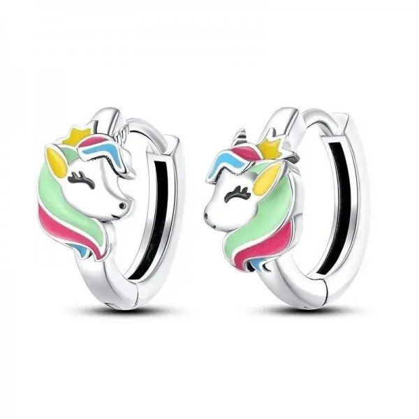 Boucles d'oreilles Zèbre colorées en argent 925 pour femme, forme de larme|4,97 €|OKKO MODE