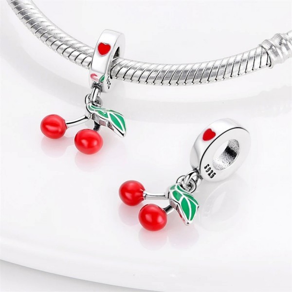 Harvey Red Charms Beads, 925 Sterling Silver for Pandora Bracelet|3,59 €|OKKO MODE