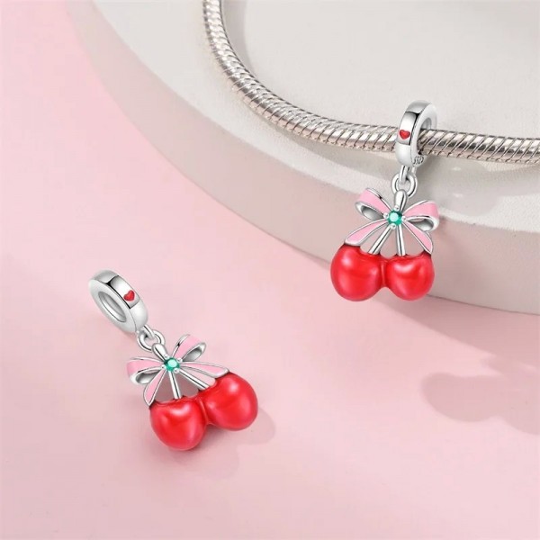 Harvey Red Charms Beads, 925 Sterling Silver for Pandora Bracelet|3,59 €|OKKO MODE