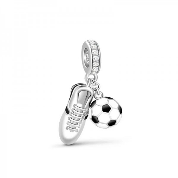 Breloque de mouvement en argent 925 pour bracelet Pandora, pendentif rugby|3,59 €|OKKO MODE