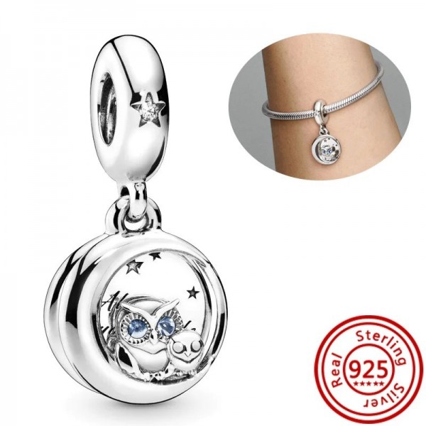 Pendentif mignon en argent 925, perles de bricolage pour bracelet Pandora original - oiseau dessin|2,69 €|OKKO MODE