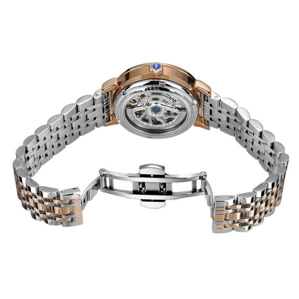 "Montre Femme Luxe Or Rose, Acier Inoxydable et Diamant Automatique"|42,99 €|OKKO MODE