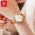 "Montre Femme OLVES 6611, Mécanique Automatique, Bracelet Cuir Orange Étanche" | 90,69 $ | OKKO MODE