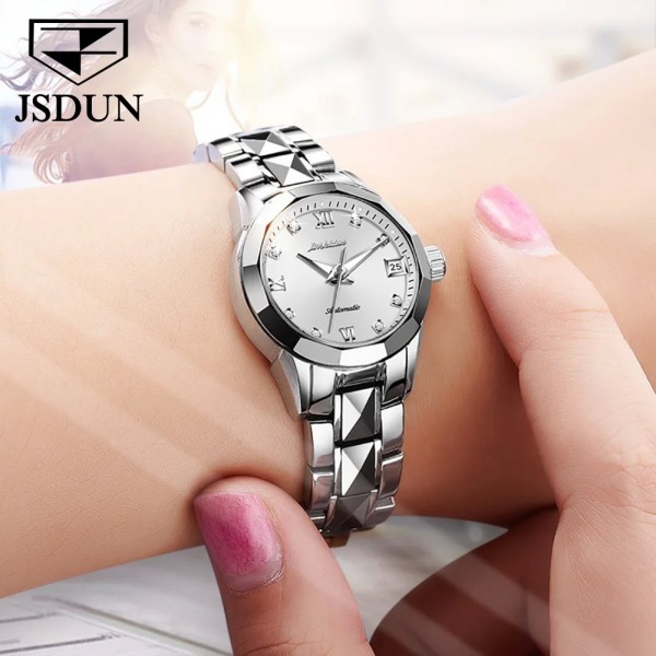 "Montre de Luxe JSDUN pour Femme en Acier Tungstène, Étanche - Nouvelle Collection"|74,69 €|OKKO MODE