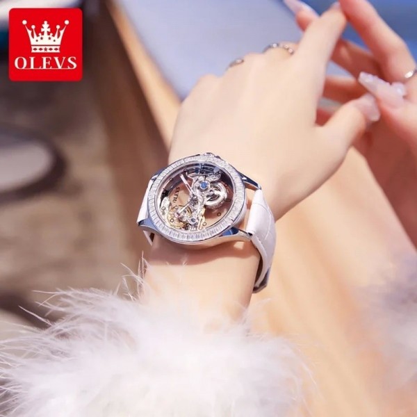 "Montre Olevs 6699 Femme, Automatique Double Face Luxe Étanche"|80,99 €|OKKO MODE