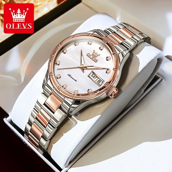 "Montre Femme OLEVS Automatique Acier Inox Or Rose"|73,95 €|OKKO MODE