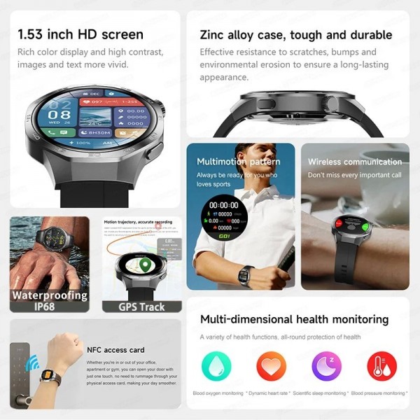 "Huawei GT5 Pro ÜCH - Bracelet Intelligent Sportif pour Hommes et Femmes"|40,49 €|OKKO MODE