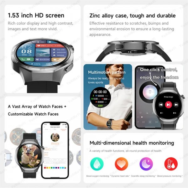 "Montre Intelligente Huawei GT5 Pro, Écran AMOLED HD 1.53", GPS NDavid, Bluetooth"|26,99 €|OKKO MODE