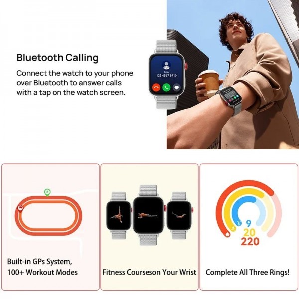 "Montre Connectée Huawei Fit 3 - Design Ultra Fin, Ecran AMOLED 1.82", Fitness Complet"|181,79 €|OKKO MODE