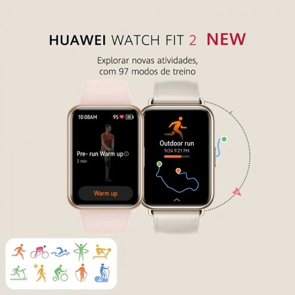 "HUAWEI ÜCH FIT 2-Montre Connectée Sport AMOLED, Appels Bluetooth"|107,49 €|OKKO MODE