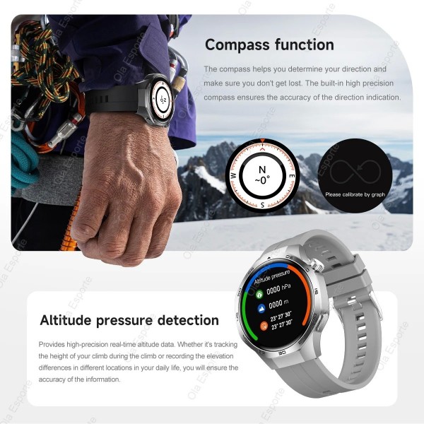 "Montre Huawei GT5 Pro AMOLED HD, GPS & Bluetooth pour Hommes/Femmes"|27,89 €|OKKO MODE