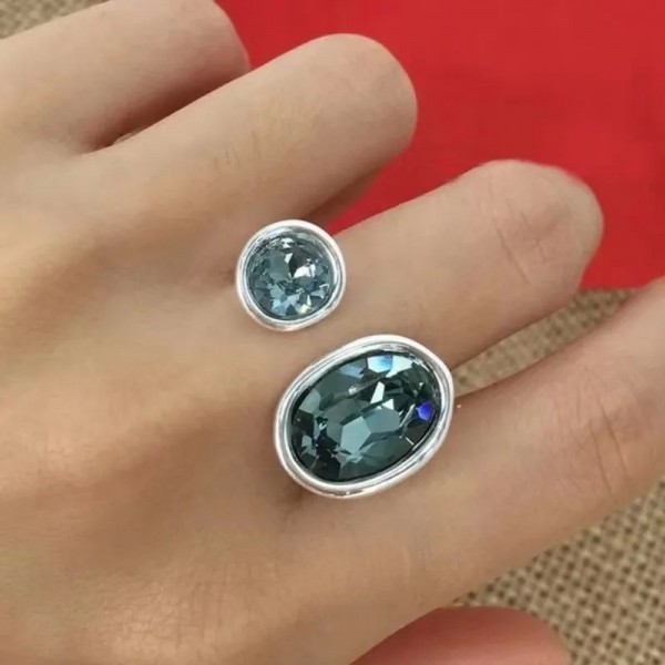 UNOde50-Bague en pierres précieuses exquises pour femmes, haute qualité, cadeau de bijoux romantiques, Europe et Amérique, savoi|17,99 €|OKKO MODE