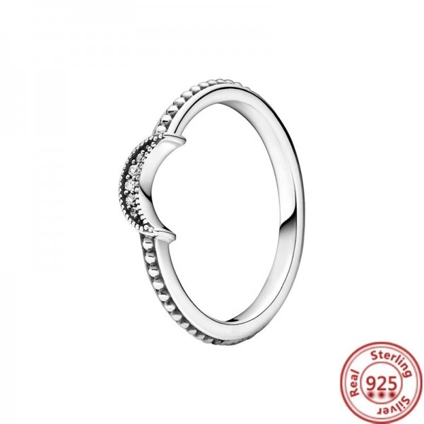 Bague en argent regardé 925 pour femme, Wishbone Coussins, Elevated Moon Angel Wings, Rotterdam Kling Fit, Original Brand Gift, |3,59 €|OKKO MODE