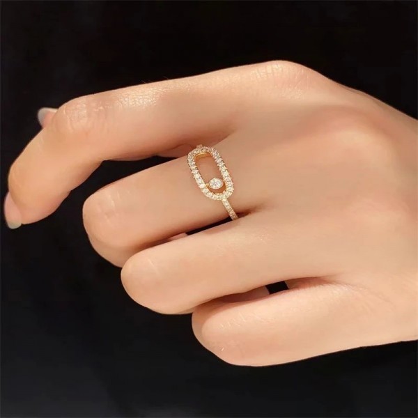 Bagues géométriques creuses pour femmes et filles, bague ouverte blanche, bijoux fins réglables, cadeau simple, fête de mariage,|2,00 €|OKKO MODE